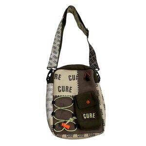 CURE by WCC Dark Patchwork Mini Messenger Bag in Green